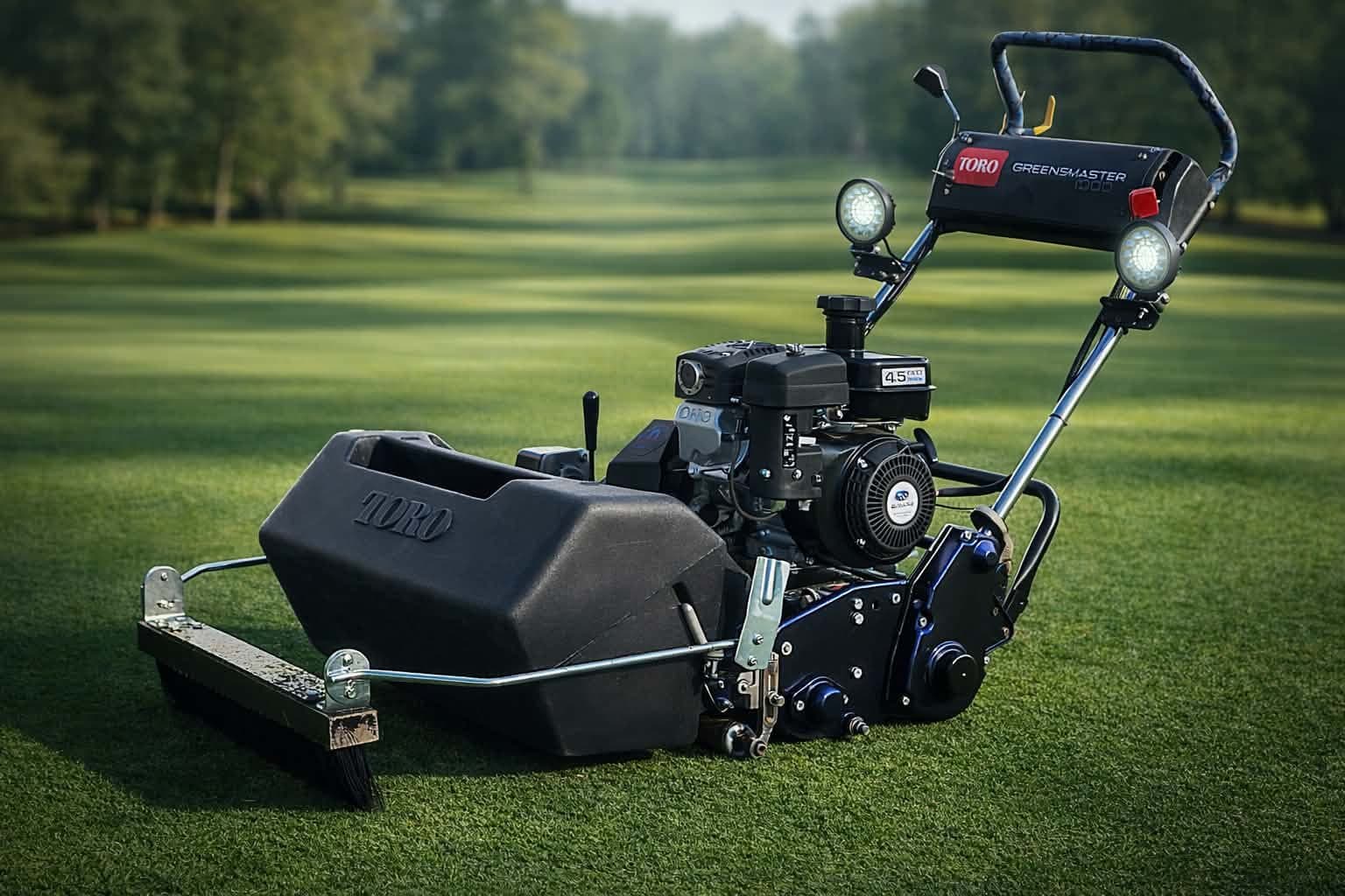 Toro verticutting head rebuilt by Low Mow Reels, with new blades and roller